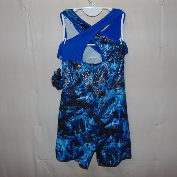 Danskin Now Blue Biketard XL (14-16) NWT - Picture 3 of 8